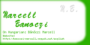 marcell banoczi business card