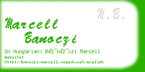 marcell banoczi business card